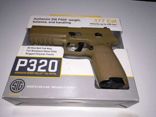 Sig Sauer P320 CO2 Pellet Pistol - Less than 500 shots fired