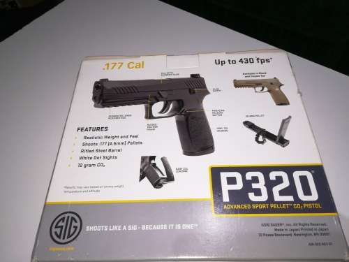 Sig Sauer P320 CO2 Pellet Pistol - Less than 500 shots fired