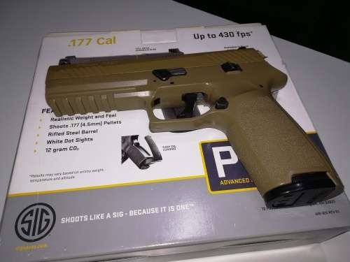 Sig Sauer P320 CO2 Pellet Pistol - Less than 500 shots fired