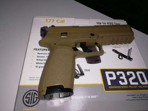 Sig Sauer P320 CO2 Pellet Pistol - Less than 500 shots fired