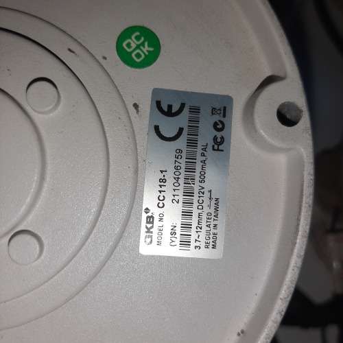 GKB 3.6mm-12mm adjustable analogue cctv dome camera