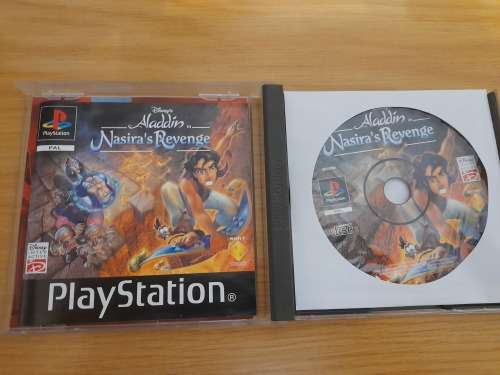 Disney`s Aladdin in Nasira`s Revenge PS 1 GAME Disc Excellent condition!
