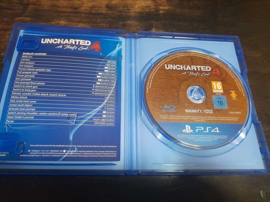 Uncharted  4 A Thiefs End SONY PLAYSTATION PS4 GAME