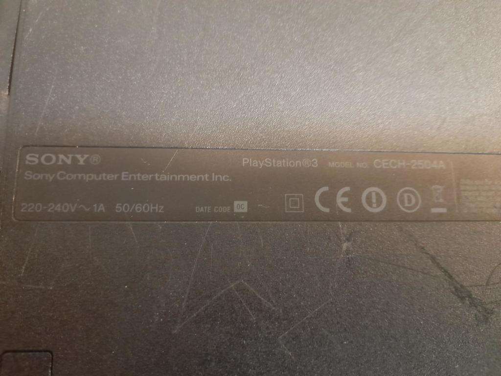 PS3 CONSOLE BLACK SLIM 120 GB + POWER CABLE