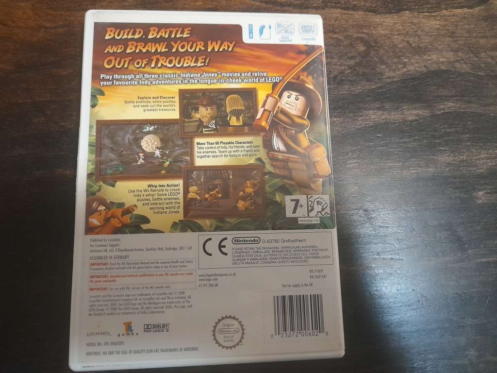 LEGO Indiana Jones The Original Adventures WII NINTENDO