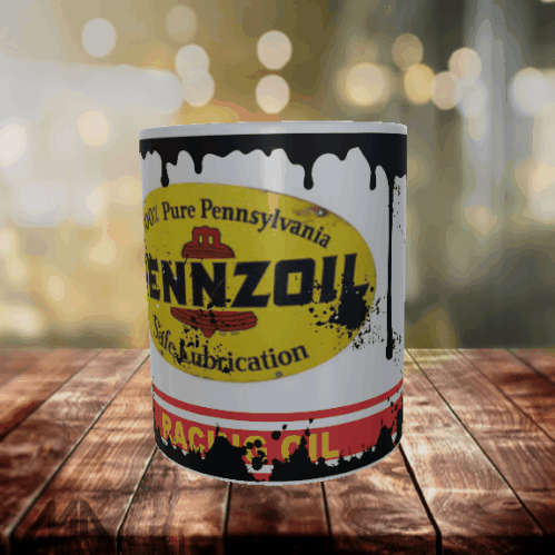 Vintage Oil Can Coffee Mugs