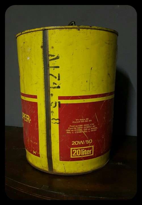 Vintage Shell Super Motor Oil Can