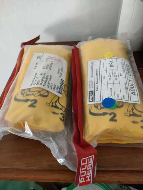 2 X NEW AIRLINE LIFE JACKETS SELF INFLATABLE