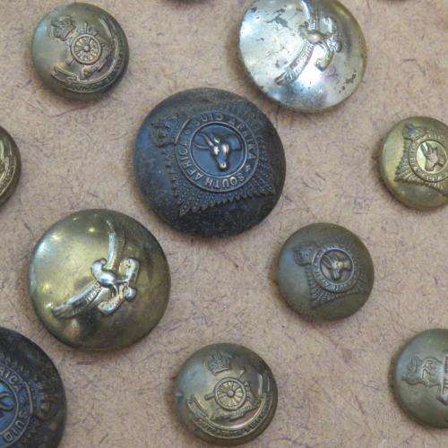Collection of 165 South African Military Uniform Buttons (Some are extremly RARE)