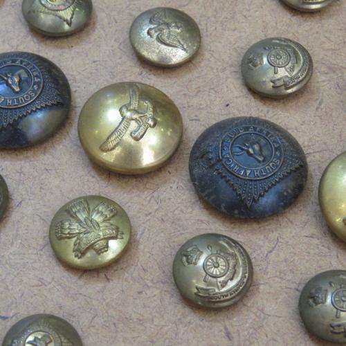 Collection of 165 South African Military Uniform Buttons (Some are extremly RARE)