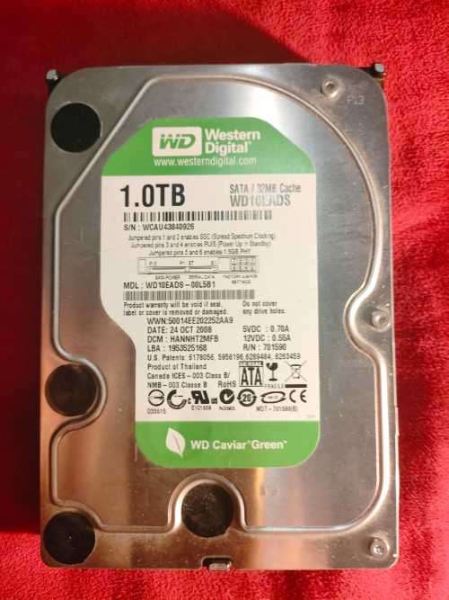 Western Digital 1TB HDD [ 1000GB ] INTERNAL HARD DISK DRIVE