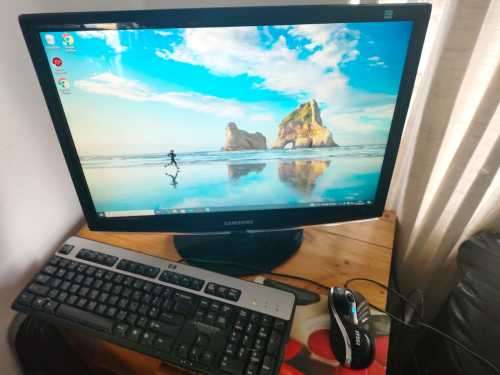 Desktop PC + Monitor + Keyboard + Mouse