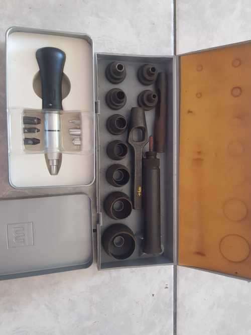 Maun Wad Punch Set With Centre Punch Metric 5 mm To 32 mm & Extra Set *** RETAIL R3500 ***