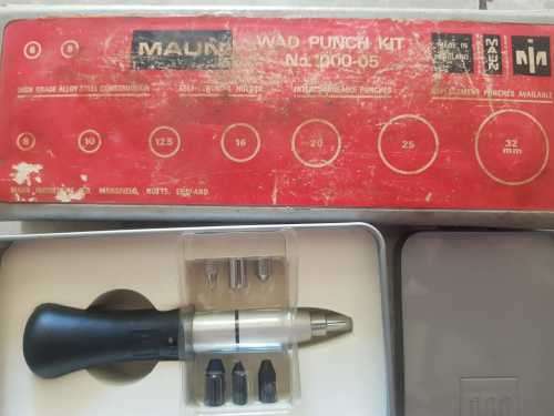 Maun Wad Punch Set With Centre Punch Metric 5 mm To 32 mm & Extra Set *** RETAIL R3500 ***