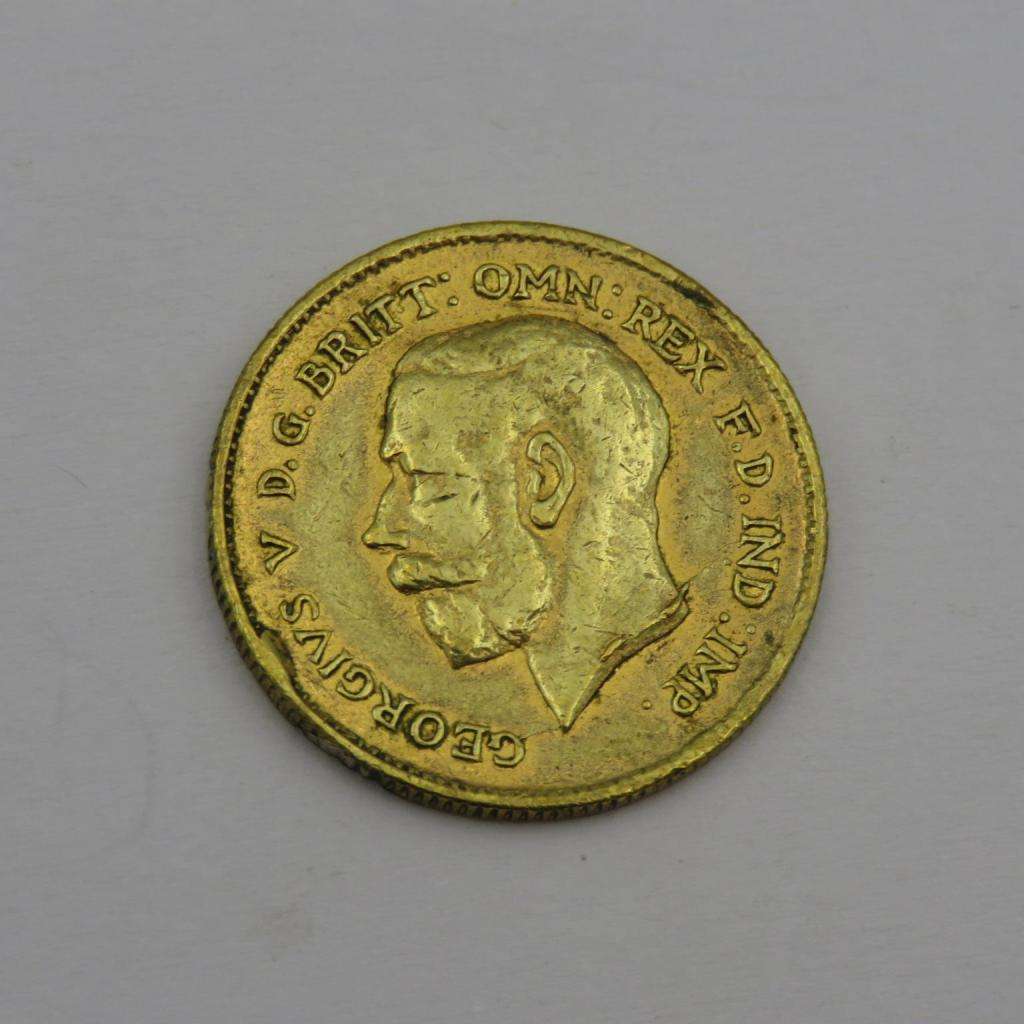 *** Brass British Half Sovereign Coin (Possibly a Copy) ***