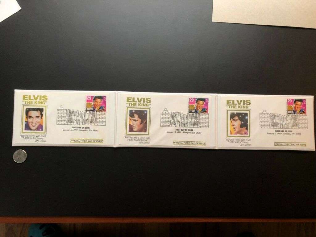 Elvis Presley First Day Covers Collection Tribute to King of Rock n Roll (1993)