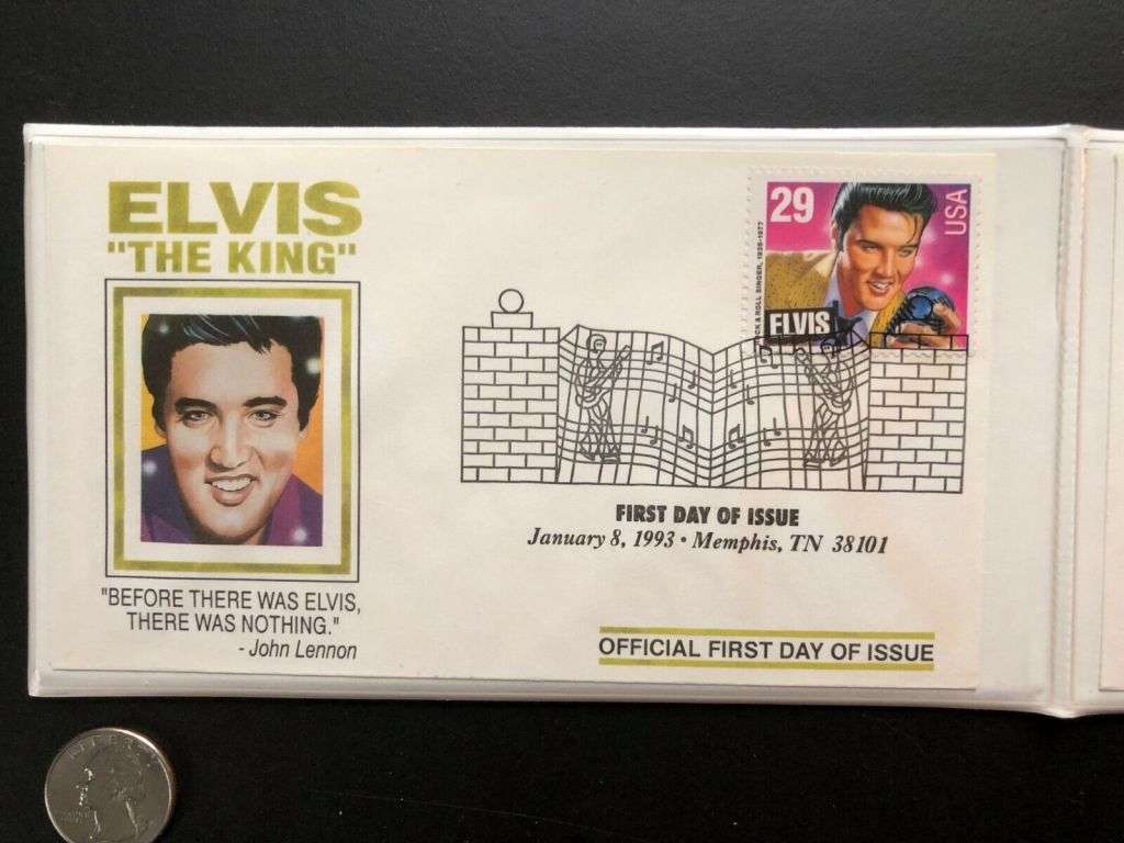 Elvis Presley First Day Covers Collection Tribute to King of Rock n Roll (1993)