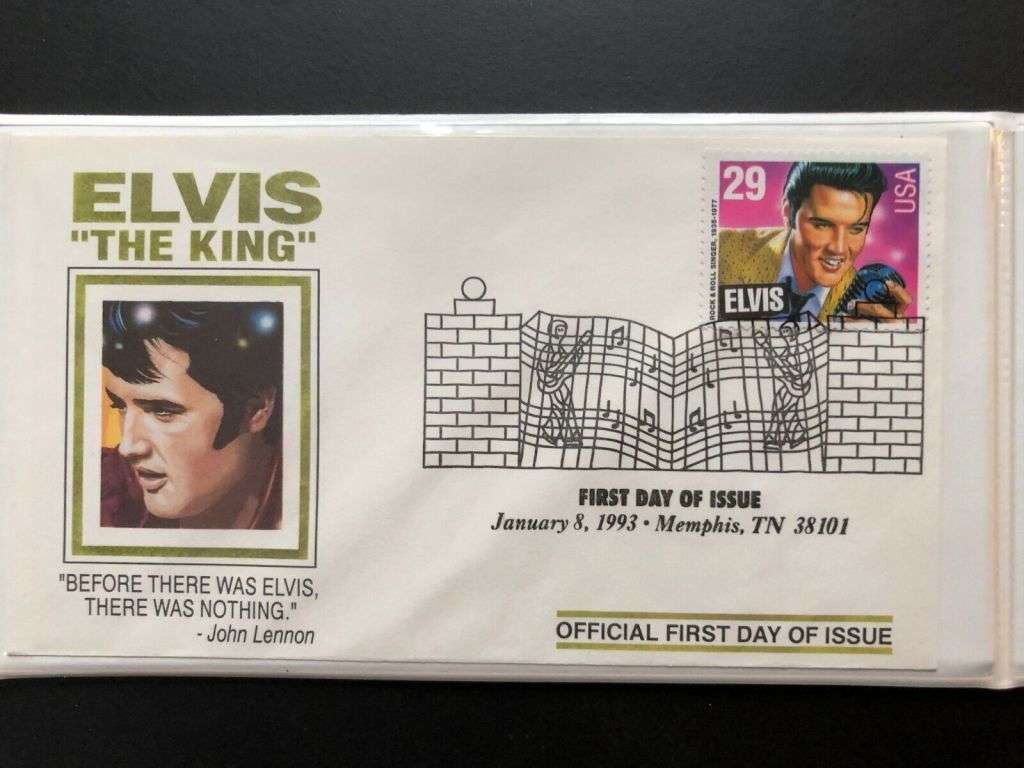 Elvis Presley First Day Covers Collection Tribute to King of Rock n Roll (1993)