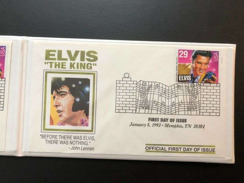 Elvis Presley First Day Covers Collection Tribute to King of Rock n Roll (1993)