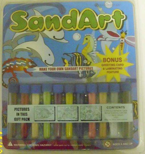 R1 No Reserve! Sandart pack of 3 cards, sand and bonus Greeting card set