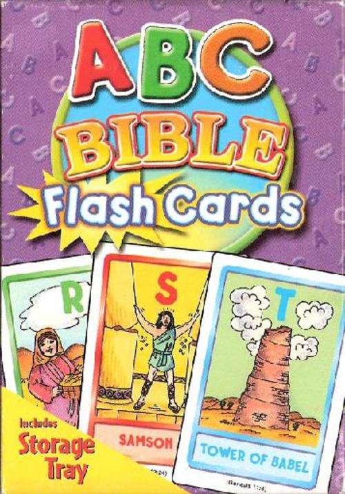 ABC Bible Flash Cards with Storage Tray. Postage only R25