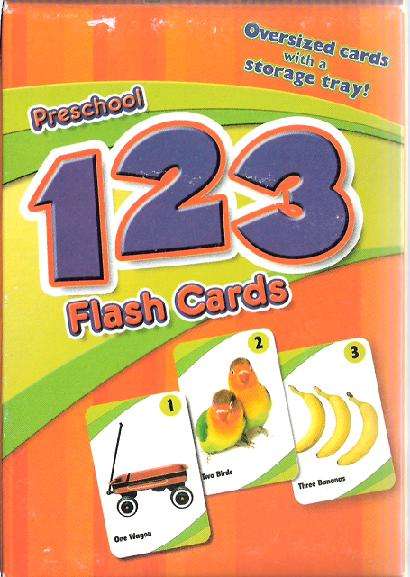 Preschool 123 Flash Cards with Storage Tray. Postage onlly R25