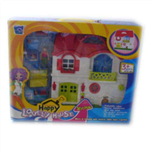 Doll house with 2 dolls and furniture