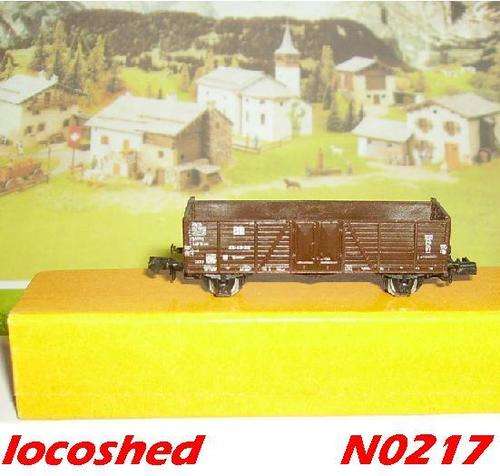 Open Goods Wagon High Side 2-axle/65mm, boxed, top condition, N0217 PIKO