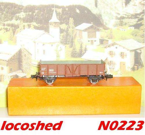Open Goods Wagon High Side 2-axle/65mm, boxed, top condition N0223 PIKO
