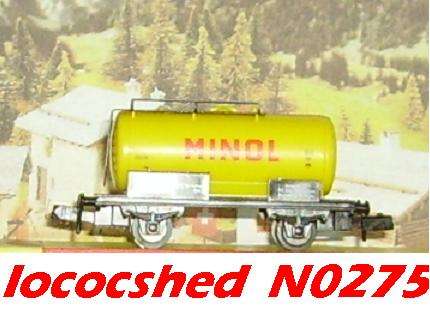 Tank Car MINOL, orig.boxed, top condition N0275 PIKO