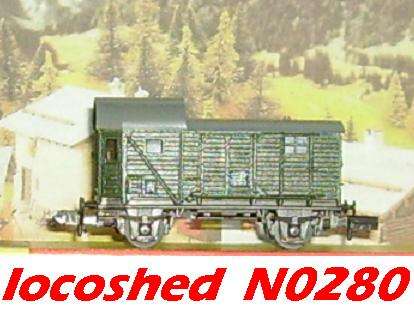 Guard Van 2-axle/60mm original box Top condition N0280 PIKO