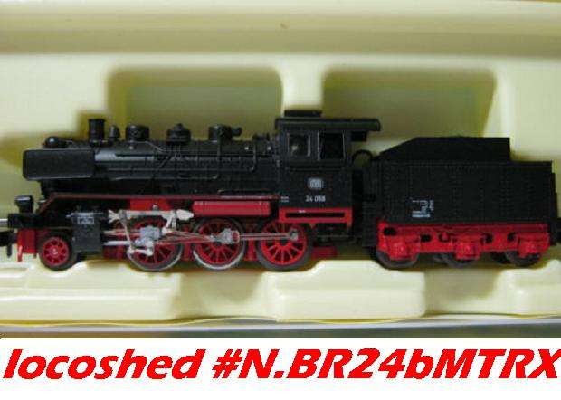 N gauge Minitrix Steam Engine BR24 DB orig.box .... TOP CONDITION ....  #N.BR24b.MTRX