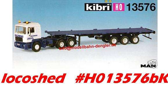 H0 gauge 1:87 MAN Rig Container Horse + Chassis 190x32x38mm NEW assembly KIT  #H013576bKibri