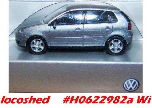 H0 gauge VW Polo silver NEW+orig.pack.  #H0622982aWiking