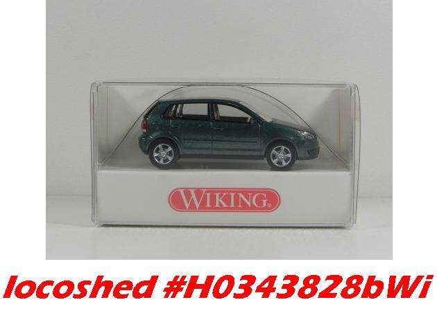 H0 gauge VW Polo green met. NEW+orig.pack  #H0343828bWiking