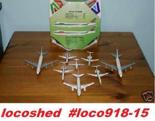 Alitalia mega rare fleet of 8 planes 1in600 scale Schabak, NEW+boxed #loco918-15