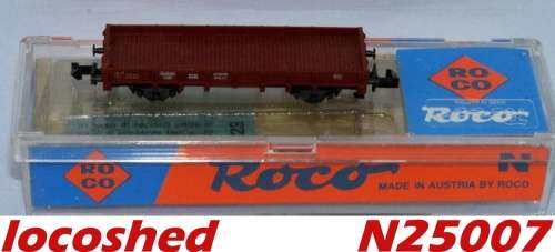 Low sided open GOODS WAGON (2-axle/75mm) mint boxed N25007 Roco