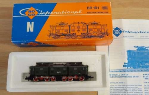 BR191 Electric Locomotive, dbl articulated, 6 axles, analogue, mint, boxed N2155 Roco