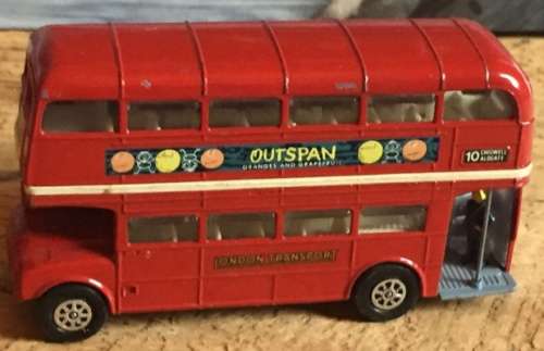 London Routemaster Bus 1956 "OUTSPAN" pre-owned unboxed (minimal to light wear, collector cond.)