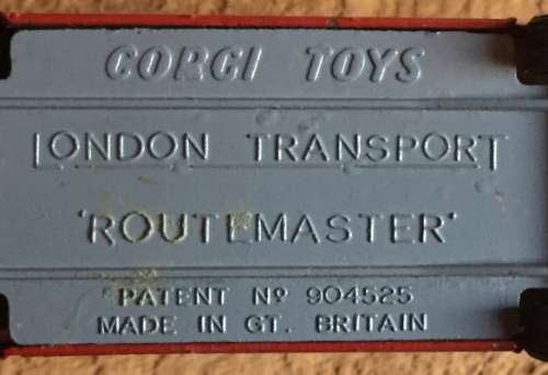 London Routemaster Bus 1956 "OUTSPAN" pre-owned unboxed (minimal to light wear, collector cond.)