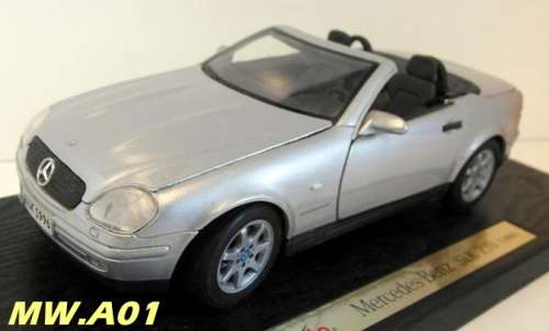 Mercedes-Benz SLK 230 1996 silver on base no box unplayed no wear collector condition R350+shipping