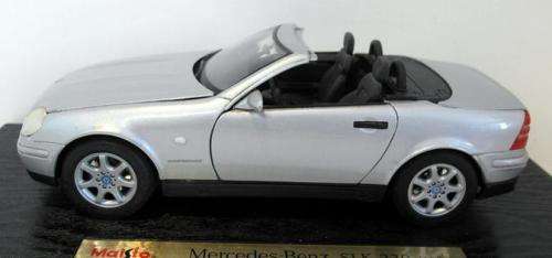 Mercedes-Benz SLK 230 1996 silver on base no box unplayed no wear collector condition R350+shipping