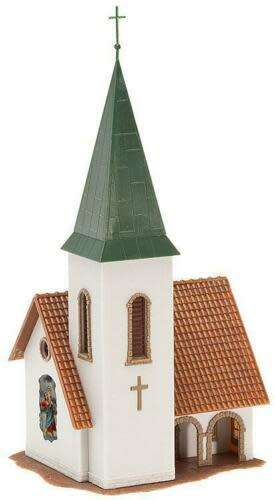 H0 gauge Village Chapel (117x114x208mm h) building kit, H0.1-87.HO 6/Faller.130240