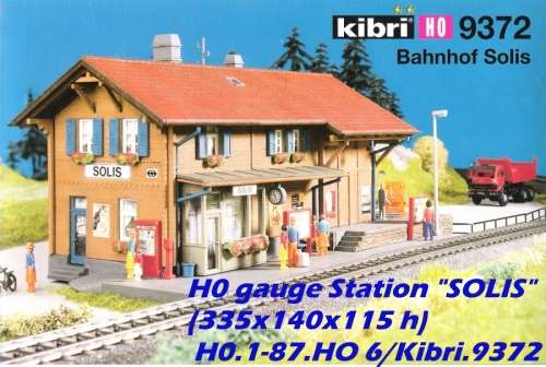 H0 gauge Station `SOLIS` (335x140x115 h) building kit, H0.1-87.HO 6/Kibri.9372