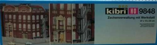 H0 gauge Mine Management Offices + Workshop (270x150x220mm h) bdg kit, H0.1-87.HO 8/Kibri.9848