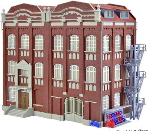 H0 gauge Mine Management Offices + Workshop (270x150x220mm h) bdg kit, H0.1-87.HO 8/Kibri.9848