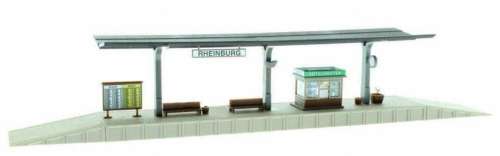 H0 gauge Platform Extension (370x65x60mm h) building kit, H0.1-87.HO 8/Vollmer.3535