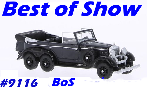 Mercedes-Benz G4 (W31) 6x6 1938 anthratcite H01/87 BOS NEW+boxed #9116 BoS