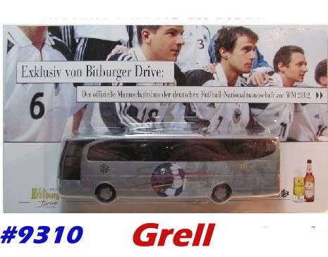 Mercedes-Neoplan official German World-Soccer-Team-Bus 2002 H01/87 Grell NEWinBlister 9310 Grell