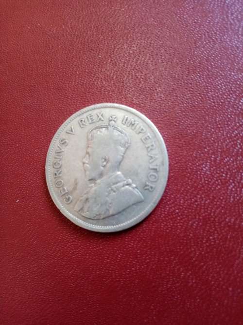 South African 2s 6d Silver Coin Dated 1923